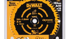 Disc Extreme DeWALT DT1670 pentru lemn dur 184mmx16mm x 1.65mm
