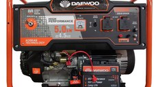 Generator Daewoo GDK5000E 4.5 kW max 5 kW Starter Electric Cu Roti si Manere