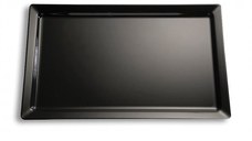 Platou servire rectangular negru APS 32.5 x 17.6 x 3 cm