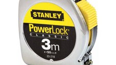 Ruleta PowerLock Stanley 0-33-218 Cu carcasa metalica 3 m X 12.7 mm