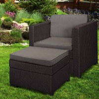 Set mobilier gradina maro Keter Provence Chillout - 1