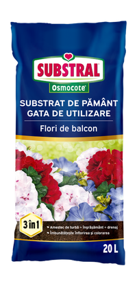 Substrat de Pamant pentru plante de balcon Substral Osmocote 20L - 1