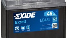 EXIDE EXCELL 12V 45Ah 300A - Borna Inversa (stanga +)