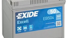 EXIDE EXCELL 12V 50Ah 360A - Borna Normala (dreapta +)