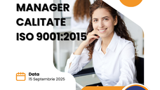 Curs online autorizat Manager calitate – ISO 9001:2015