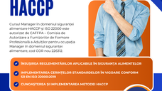 Curs online Manager HACCP și ISO 22000