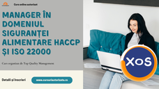 Curs online Manager HACCP