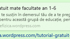 Material gratuit mate facultate an 1-2