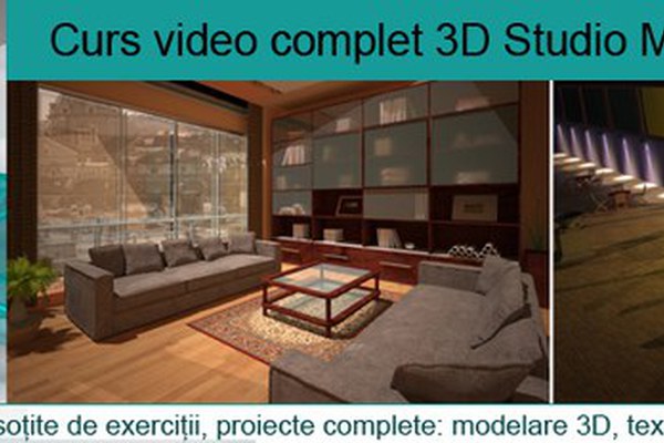 Curs 3D Studio Max, randare V-Ray, Corona Renderer, Arnold, Mental Ray