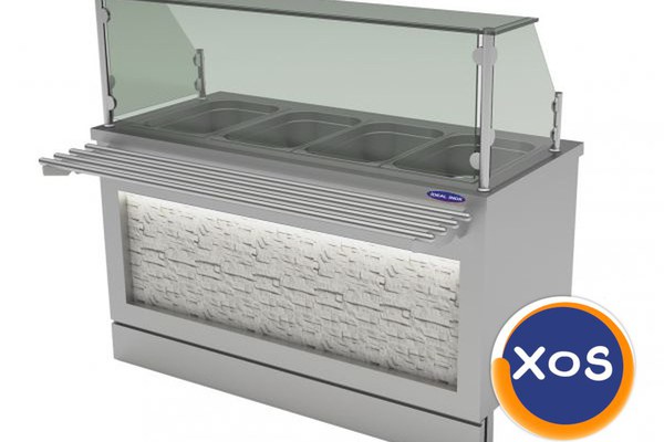 0058451 Unitate de servire rece cu spatiu depozitare, constructie inox
