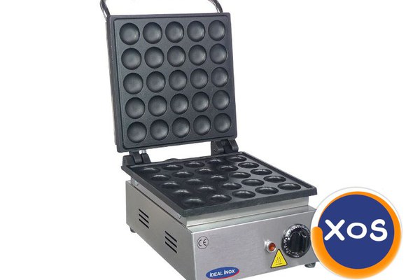 Aparat de facut Bubble Waffles, Ideal Inox, 25 buc