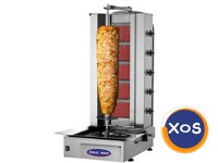 Aparat kebab, Grill kebab cu 5 arzatoare, motor jos, GPL - 2