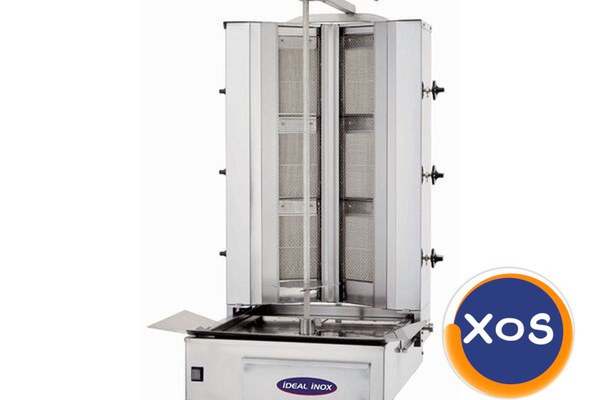 Aparat shaorma, aparat kebab 6 (3+3) arzatoare, Ideal Inox, GPL