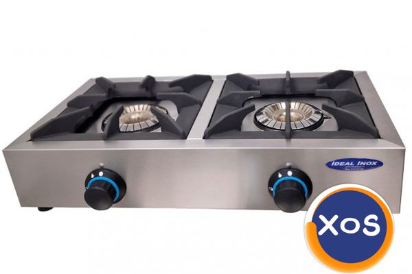 Aragaz pe gaz cu 2 ochiuri, Ideal Inox