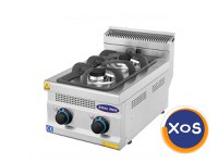 Aragaz profesional 2 focuri, Ideal Inox, gaz natural, Linia 630 - 1