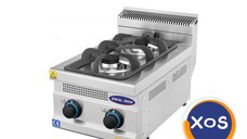 Aragaz profesional 2 focuri, Ideal Inox, gaz natural, Linia 630