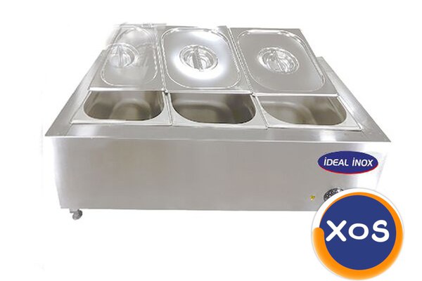 Bain Marie de banc, Ideal Inox, 3 buc GN 1/2 00063170