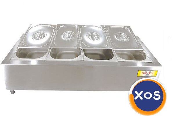 Bain Marie de banc, Ideal Inox, 4 bucxGN 1/2