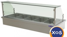 Bain Marie de banc, Ideal inox, capacitate 5 buc GN 1/2