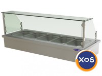 Bain Marie de banc, Ideal inox, capacitate 5 buc GN 1/2 - 1