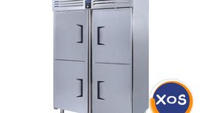 Frigider profesional inox cu 2 compartimente si 4 usi, 1340 l, Ideal I