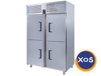 Frigider profesional inox cu 2 compartimente si 4 usi, 1340 l, Ideal I - 1