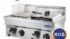 Friteuza profesionala dubla, Ideal Inox, Butelie, 10+10 l, Linia Eco