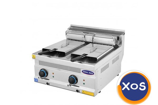 Friteuza profesionala dubla, Ideal Inox, electrica, 8+8 l, Linia 630