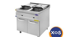 Friteuza profesionala, Ideal Inox, 15+ 15 l, GPL, Linia 700