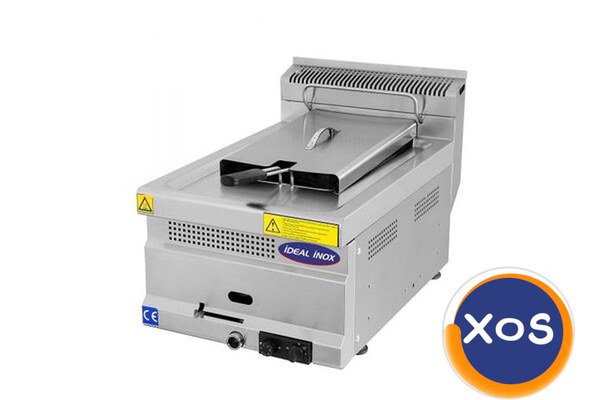 Friteuza profesionala, Ideal Inox, GPL, 8 l, Linia 630