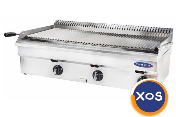 Gratar cu roca vulcanica, Ideal Inox, 1000x500x250, Gaz Natural, Linia
