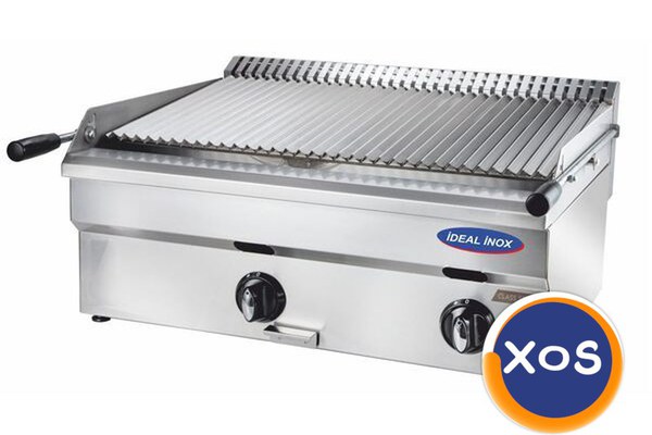 Gratar cu roca vulcanica, Ideal Inox, 700x500x250, Gaz Natural, Linia