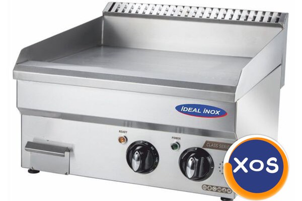 Gratar electric 1/2 neted, 1/2 striat, Ideal Inox, 500x500x250,Linia