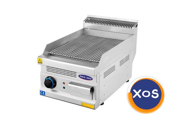 Gratar electric cu placa striata, Ideal Inox, Linia 630