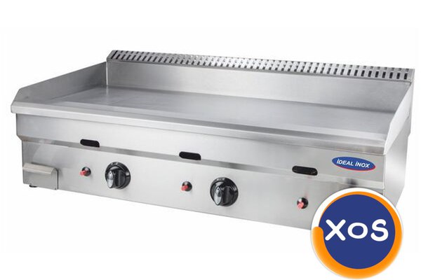Gratar gaz 1/2 neted, 1/2 striat, Ideal Inox, 1000x500x250, Linia Eco
