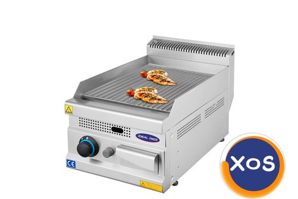 Gratar placa striata, Ideal Inox, gaz natural, Linia 630