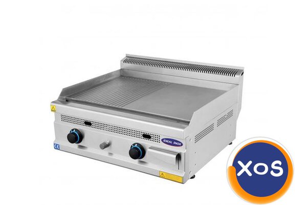 Gratar placa striata si neteda, Ideal Inox, GPL, Linia 630