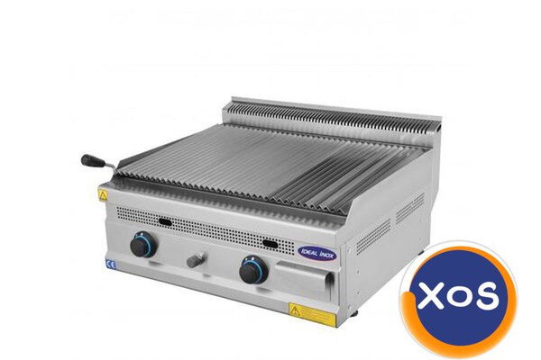 Gratar profesional cu roca vulcanica, Ideal Inox, GPL, Linia 630