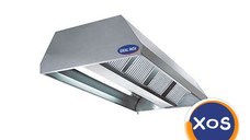 Hota inox centrala cu filtru si lumina, Ideal Inox, 3500x1800x500