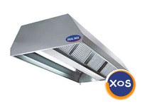 Hota inox centrala cu filtru si lumina, Ideal Inox, 4500*1800*500 - 1