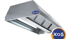 Hota inox centrala cu filtru si lumina, Ideal Inox, 4500*1800*500