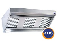 Hota inox perete cu filtru si lumina, IDEAL INOX, 5000*900*500 - 1