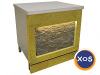 Linie autoservire, Ideal Inox, inox auriu, design piatra - 3