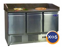 Masa frigorifica preparare pizza, blat granit, Ideal Inox - 1