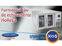 Masa inox rece cu 2 usi din geam, Ideal Inox, 280 l - 1