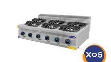 Masina de gatit 6 focuri, Ideal Inox, gaz, Linia 700s