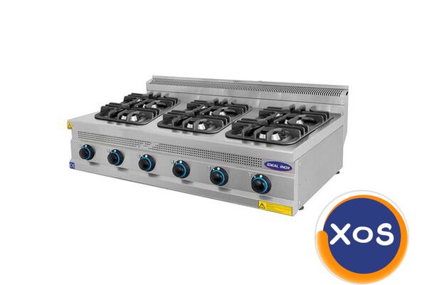 Masina de gatit 6 focuri, Ideal Inox, GPL, Linia 700s