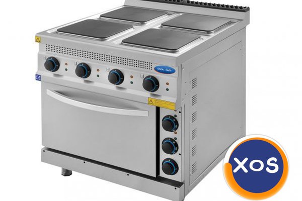 Masina de gatit electrica cu 4 plite si cuptor, Ideal Inox, Linia 930