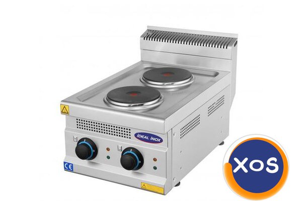 Plita electrica profesionala, Ideal Inox, 2 plite, Linia