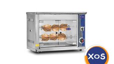 Rotisor pe gaz 6 pui, Ideal Inox, gem fata si spate